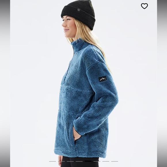 DOPE Blue Fleece Women's Sweater - Picture 3 of 13